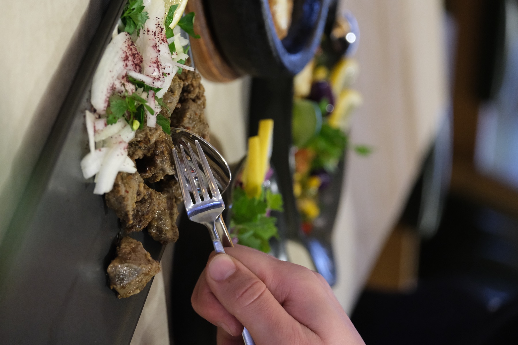 Mezeler kategorisinden bir Közü Kara sunumu
